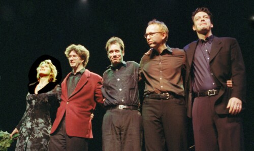Lydia van Dam, Sven Schuster, Sebastian Altekamp. Joost Lijbaart, Yuri Honing, 31 januari 1999 Nieuwe de la Mar Amsterdam, cd presentatie "Both Sides Now" Lydia van Dam, Sven Schuster, Sebastian Altekamp. Joost Lijbaart, Yuri Honing, 31 januari 1999 Nieuwe de la Mar Amsterdam, cd presentatie "Both Sides Now"