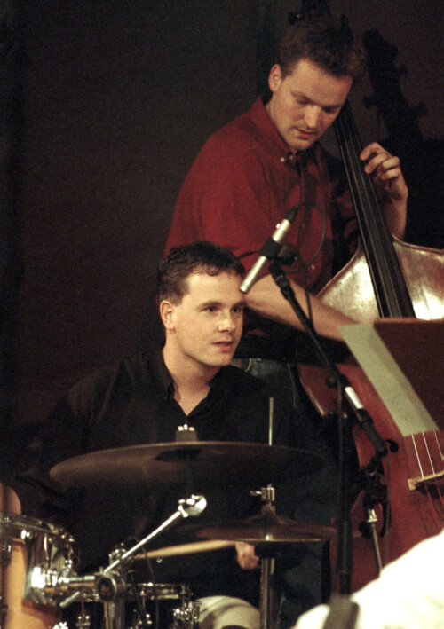 Martijn Vink, Frans van Geest, The New Concert Big Band o.l.v. Henk Meutgeert, 17 april 1998 Bimhuis Amsterdam Martijn Vink, Frans van Geest, The New Concert Big Band o.l.v. Henk Meutgeert, 17 april 1998 Bimhuis Amsterdam