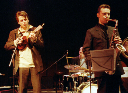 Maarten van der Grinten, Benjamin Herman, 19 december 1998 Bimhuis Amsterdam (Maarten van der Grinten/Benjamin Herman) Maarten van der Grinten, Benjamin Herman, 19 december 1998 Bimhuis Amsterdam (Maarten van der Grinten/Benjamin Herman)