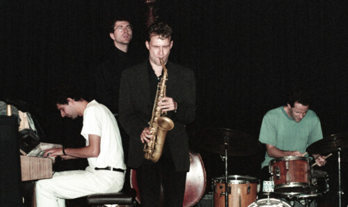 Dirk Balthaus, Sven Schuster, Benjamin Herman, Steve Altenberg, 20+27 september 1997, jazzcafé Zeedijk Amsterdam Dirk Balthaus, Sven Schuster, Benjamin Herman, Steve Altenberg, 20+27 september 1997, jazzcafé Zeedijk Amsterdam